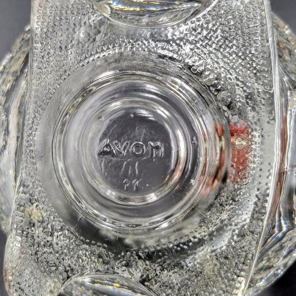 Vintage Avon Clear Crystal Glass Turtle Shaped Candle Holder Votive Tea Light Re - Picture 9 of 11